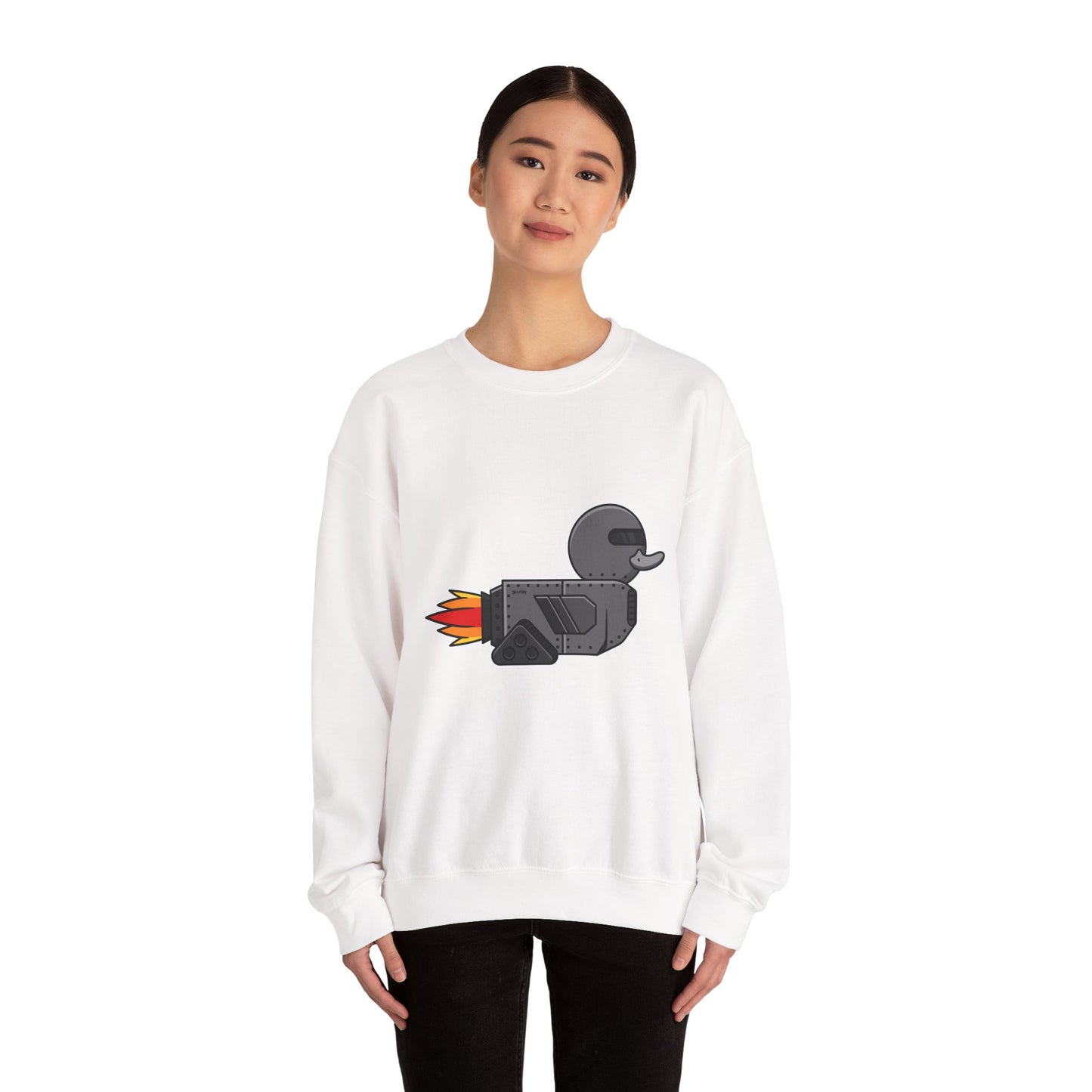 Unisex Heavy Blend™ Crewneck Sweatshirt (Robot Duck)