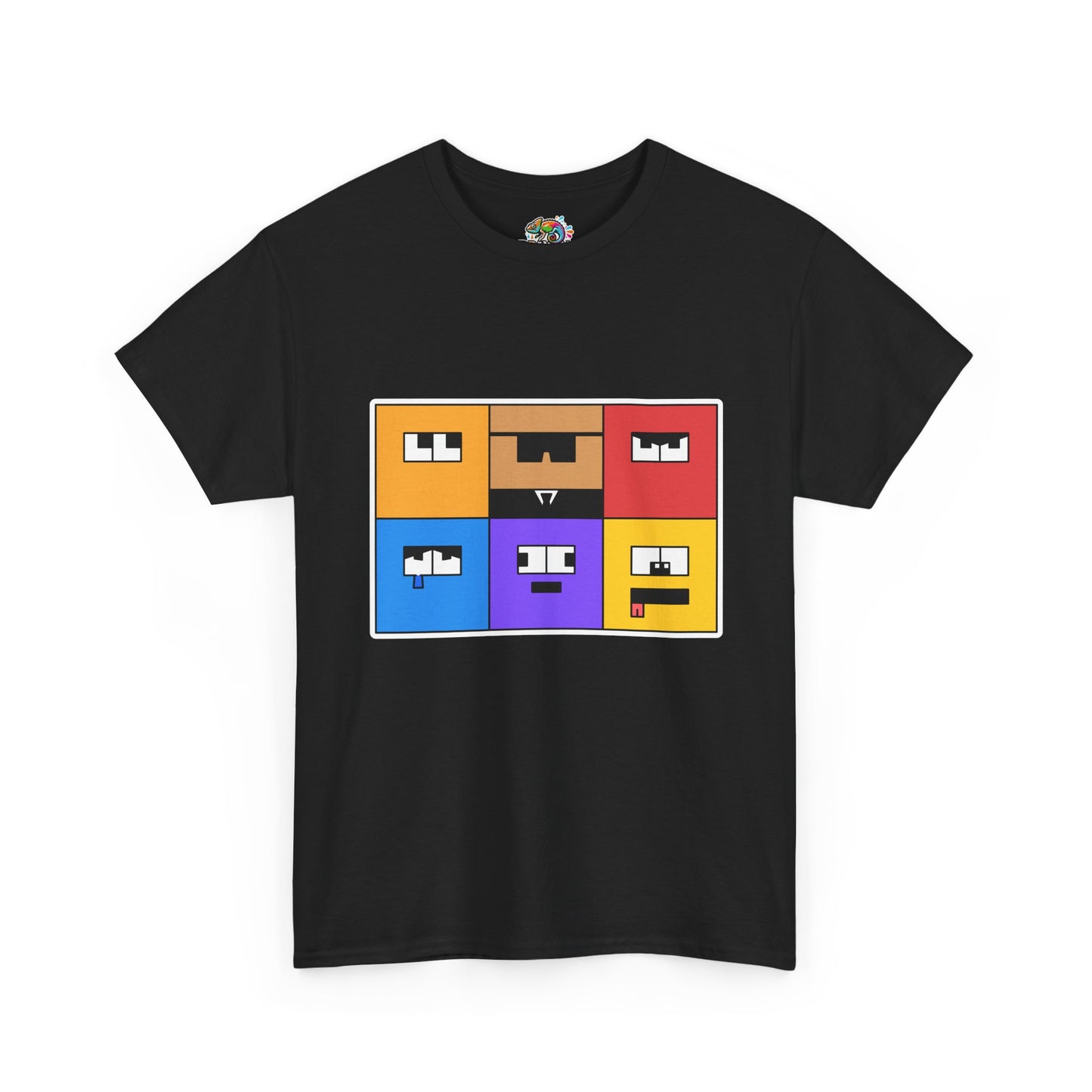 Unisex Heavy Cotton Tee (Emotion Blocks)