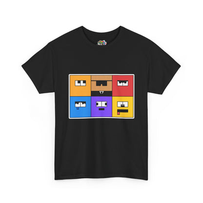 Unisex Heavy Cotton Tee (Emotion Blocks)