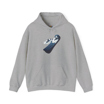 Unisex Heavy Blend™ Hooded Sweatshirt (Mountain Snowboard)