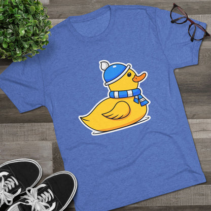 Unisex Tri-Blend Crew Tee (Chilly Duck)