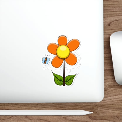 Die-Cut Stickers | Vibrant Art for Personalization (Flower & Butterfly)