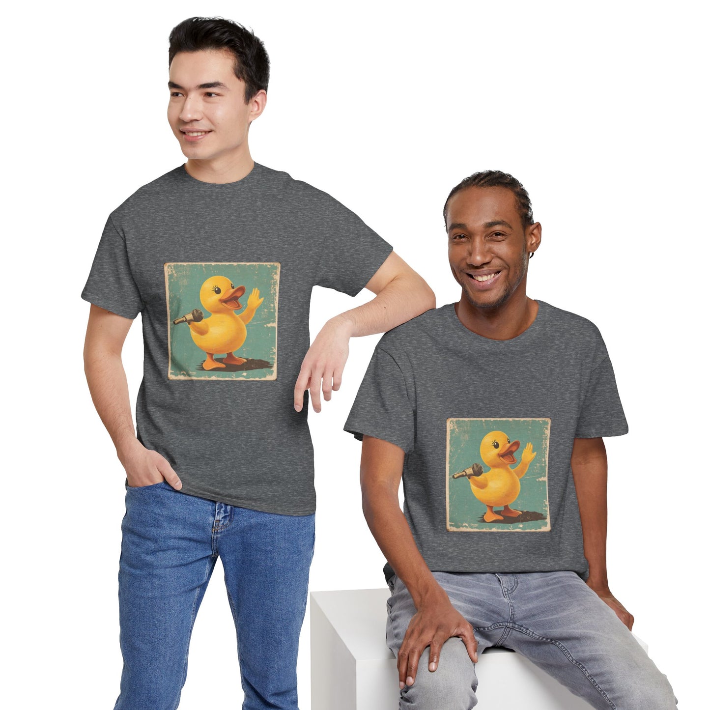 Unisex Heavy Cotton Tee (Karaoke Duck)