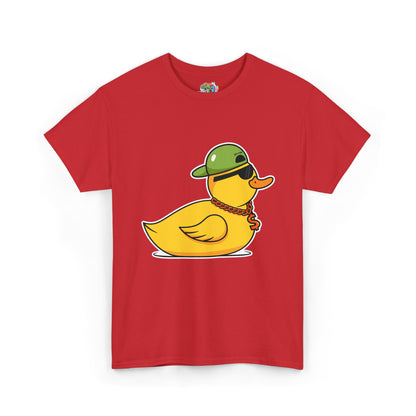 Unisex Heavy Cotton Tee (Gangster Duck)