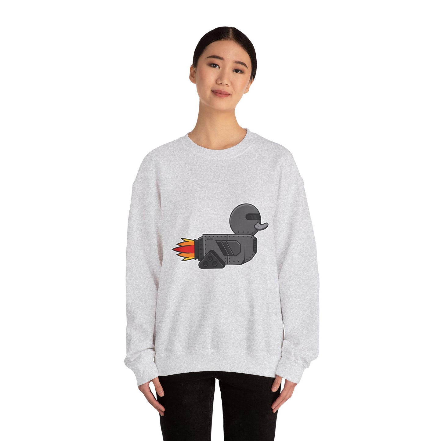 Unisex Heavy Blend™ Crewneck Sweatshirt (Robot Duck)