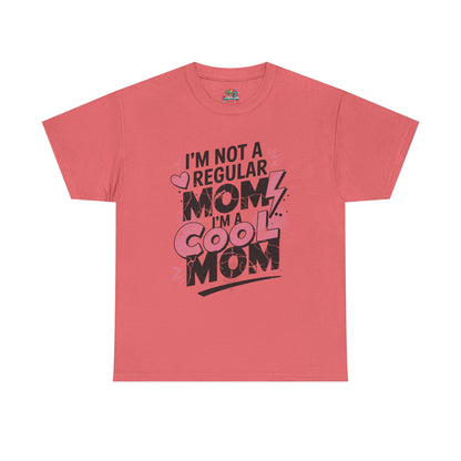 Unisex Heavy Cotton Tee (I'm Not a Regular Mom, I'm a Cool Mom)