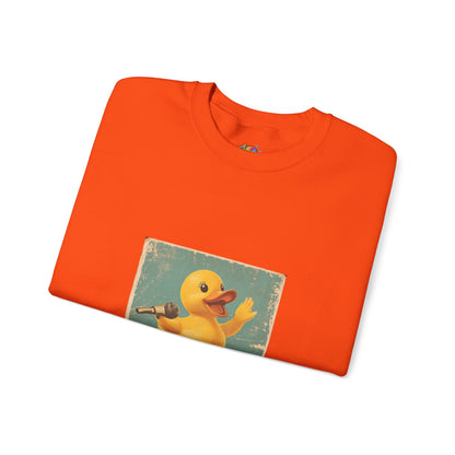 Unisex Heavy Blend™ Crewneck Sweatshirt (Karaoke Duck)