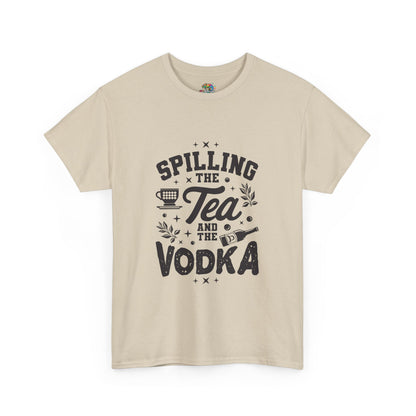 Unisex Heavy Cotton Tee (Spill Tea & Vodka)