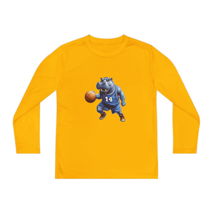 Youth Long Sleeve Competitor Tee (Hippo Baller)