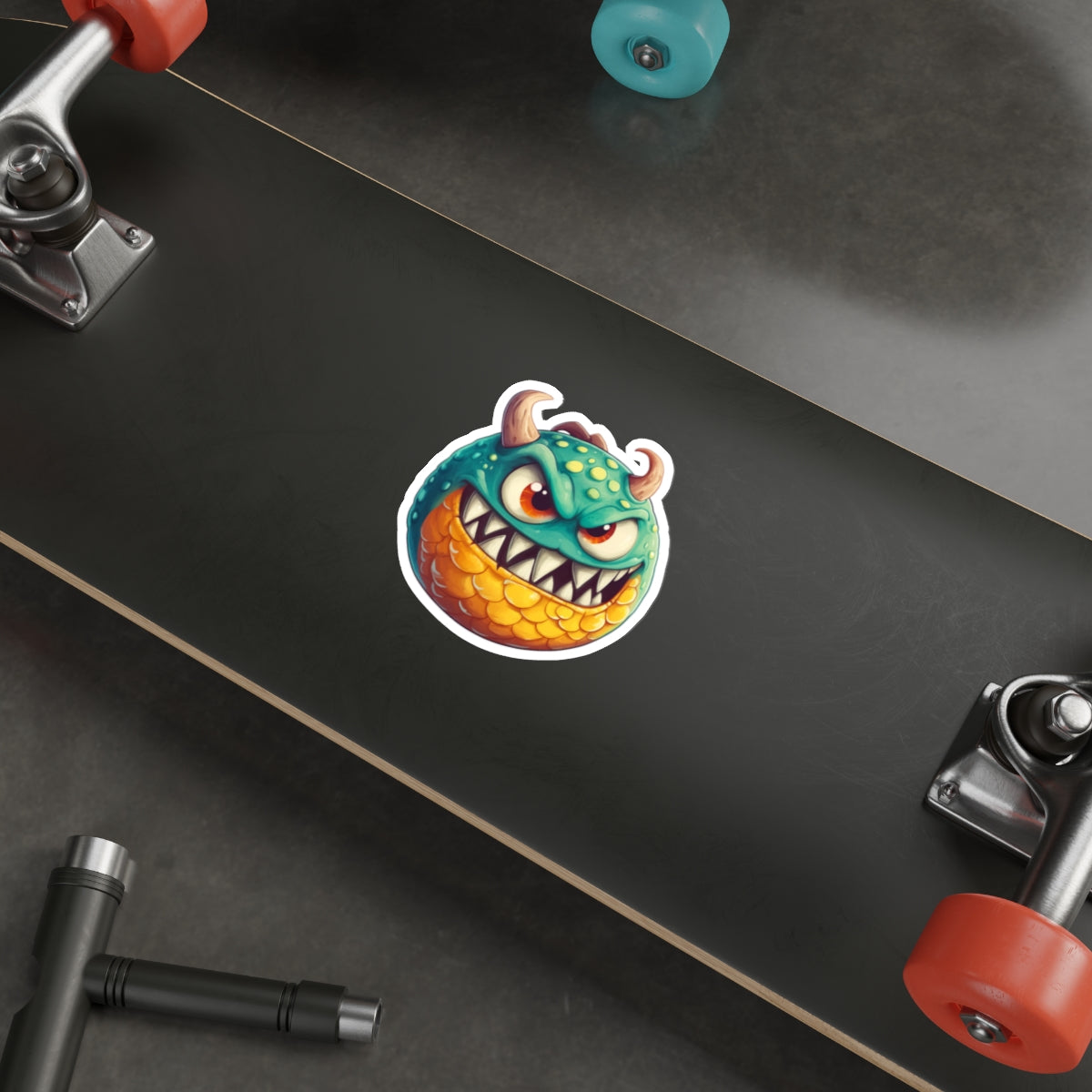 Die-Cut Stickers | Vibrant Art for Personalization (Green Monster 1)