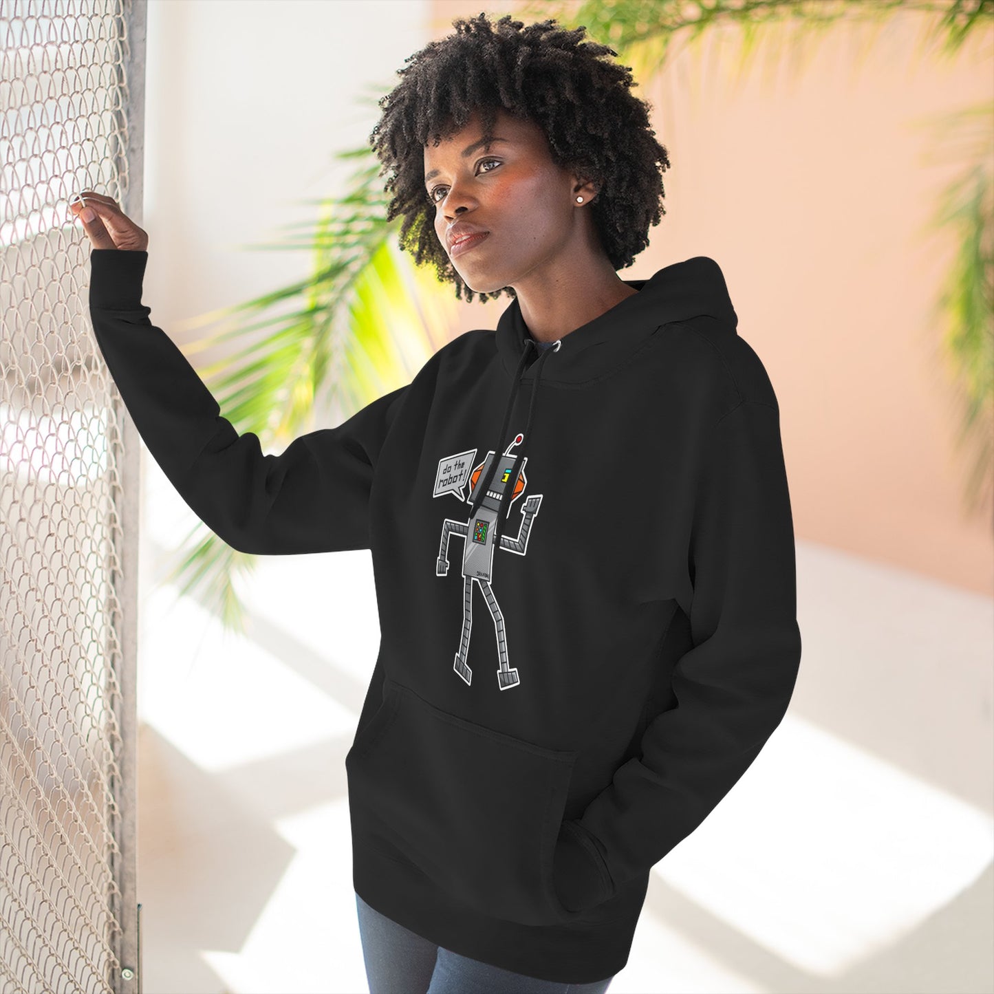 Three-Panel Fleece Hoodie (Do the Robot)