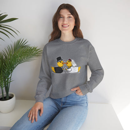 Unisex Heavy Blend™ Crewneck Sweatshirt (Wedding Ducks)
