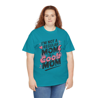 Unisex Heavy Cotton Tee (I'm Not a Regular Mom, I'm a Cool Mom)