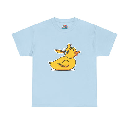 Unisex Heavy Cotton Tee (Duck Bird Brain)