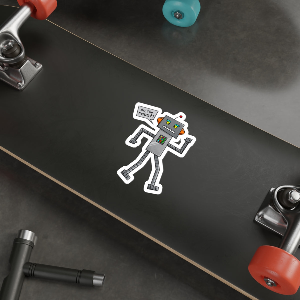 Die-Cut Stickers | Vibrant Art for Personalization (Do the Robot)