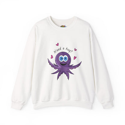 Unisex Heavy Blend™ Crewneck Sweatshirt (Octopus Hug)