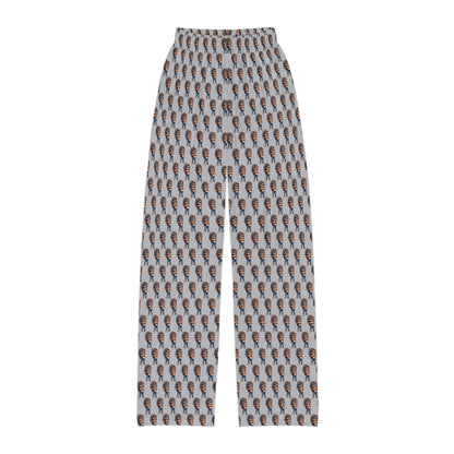 Kids Lounge Pants -AOP Light Grey (Cool Hedgehog)