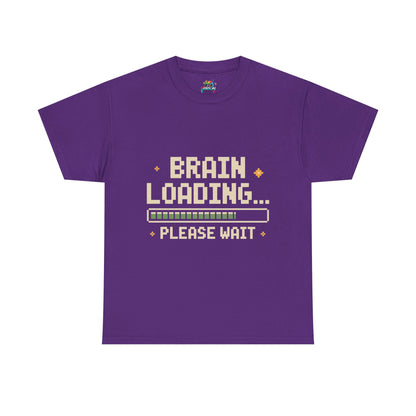 Unisex Heavy Cotton Tee (Brain Loading...Please Wait)