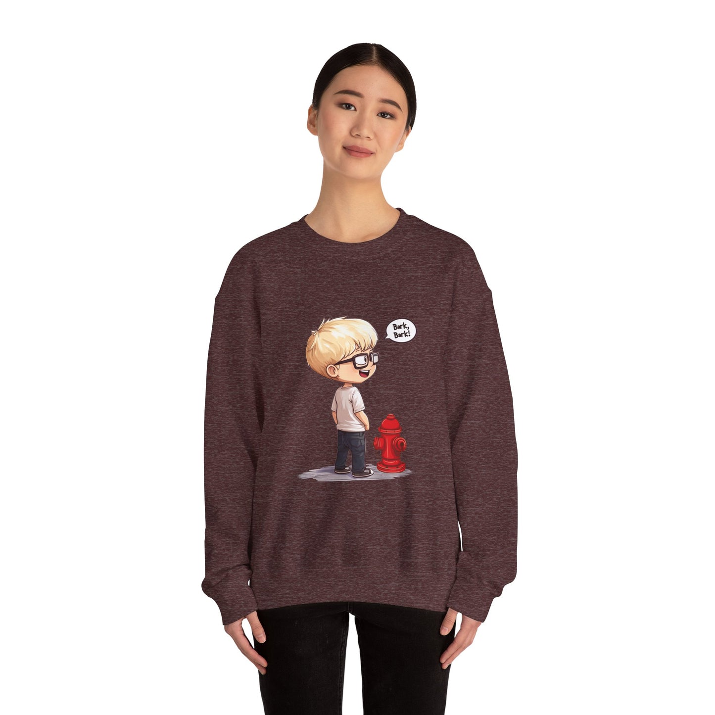 Unisex Heavy Blend™ Crewneck Sweatshirt (Bark Bark)