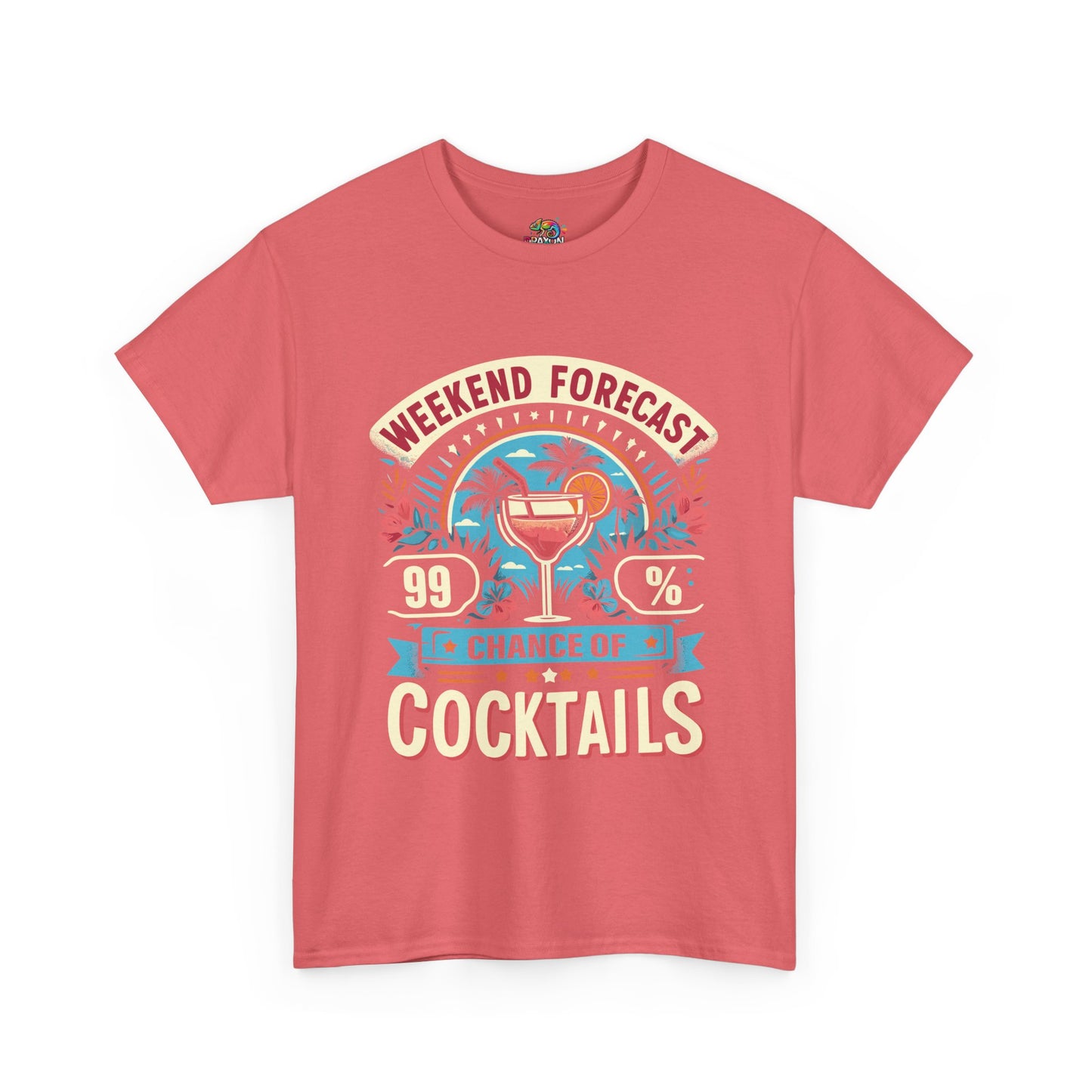 Unisex Heavy Cotton Tee (99% Chance of Cocktails)