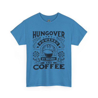 Unisex Heavy Cotton Tee (Hungover - Powered by Coffee)