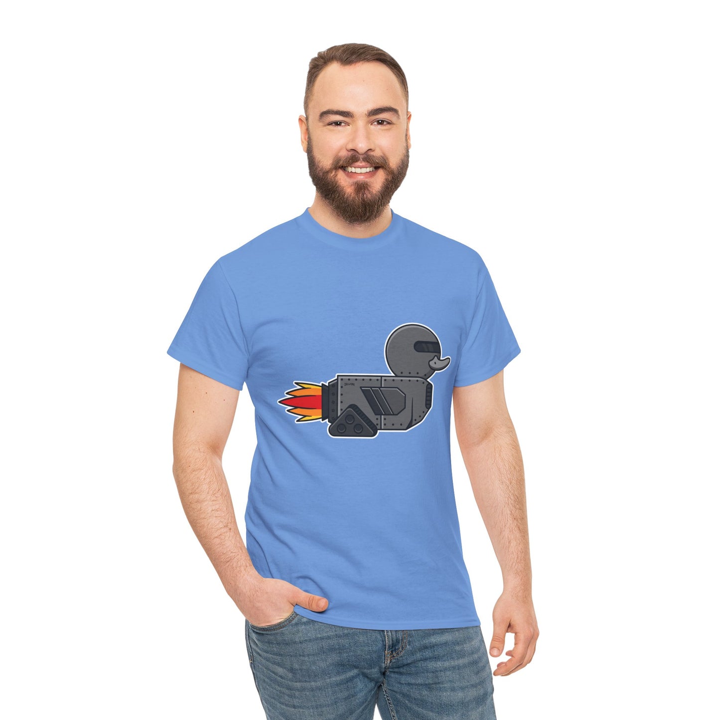 Unisex Heavy Cotton Tee (Robot Duck)