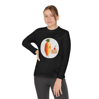 Youth Long Sleeve Competitor Tee (Carrot Cake)