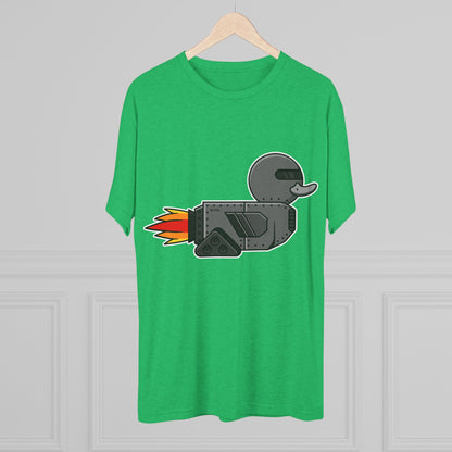 Unisex Tri-Blend Crew Tee (Robot Duck)