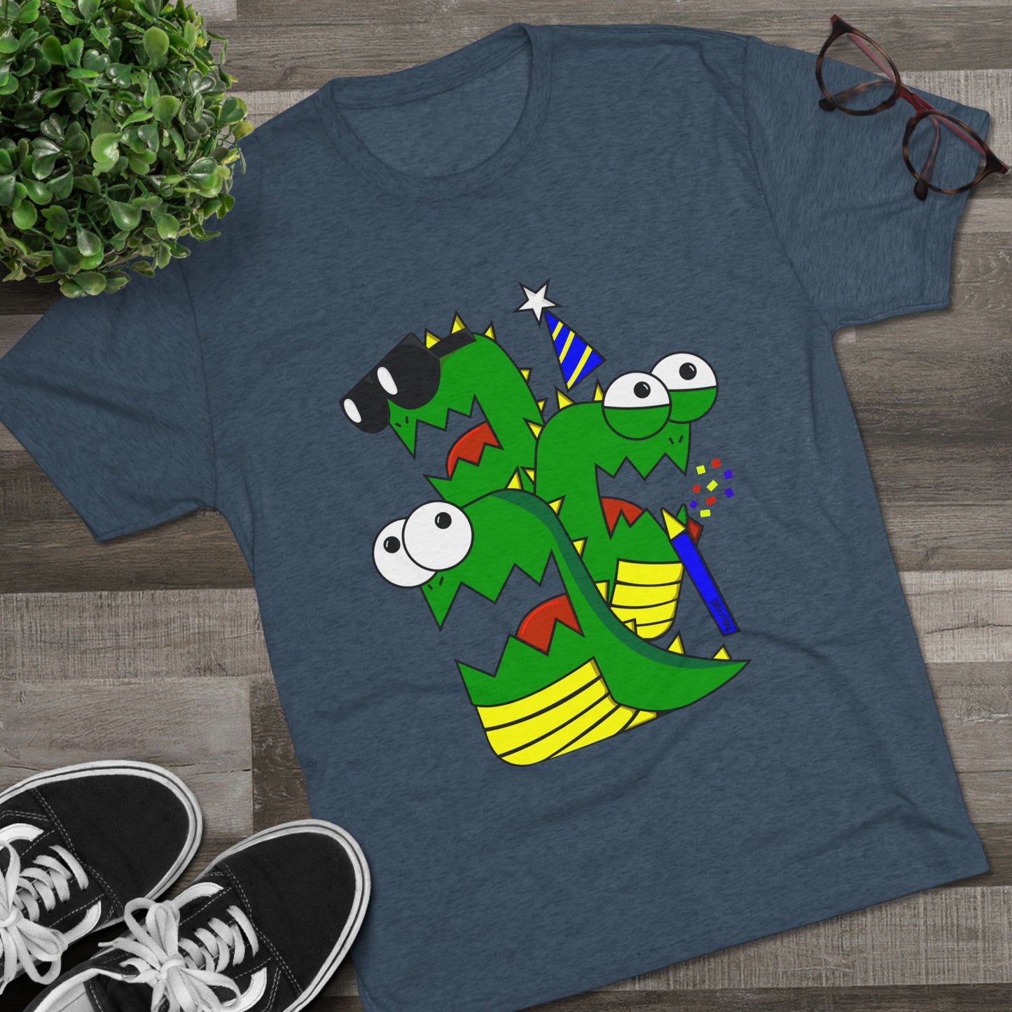 Unisex Tri-Blend Crew Tee (Larry the Snake thing)