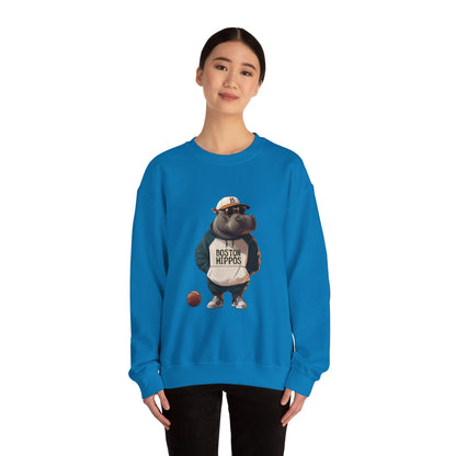 Unisex Heavy Blend™ Crewneck Sweatshirt (Boston Hippos)