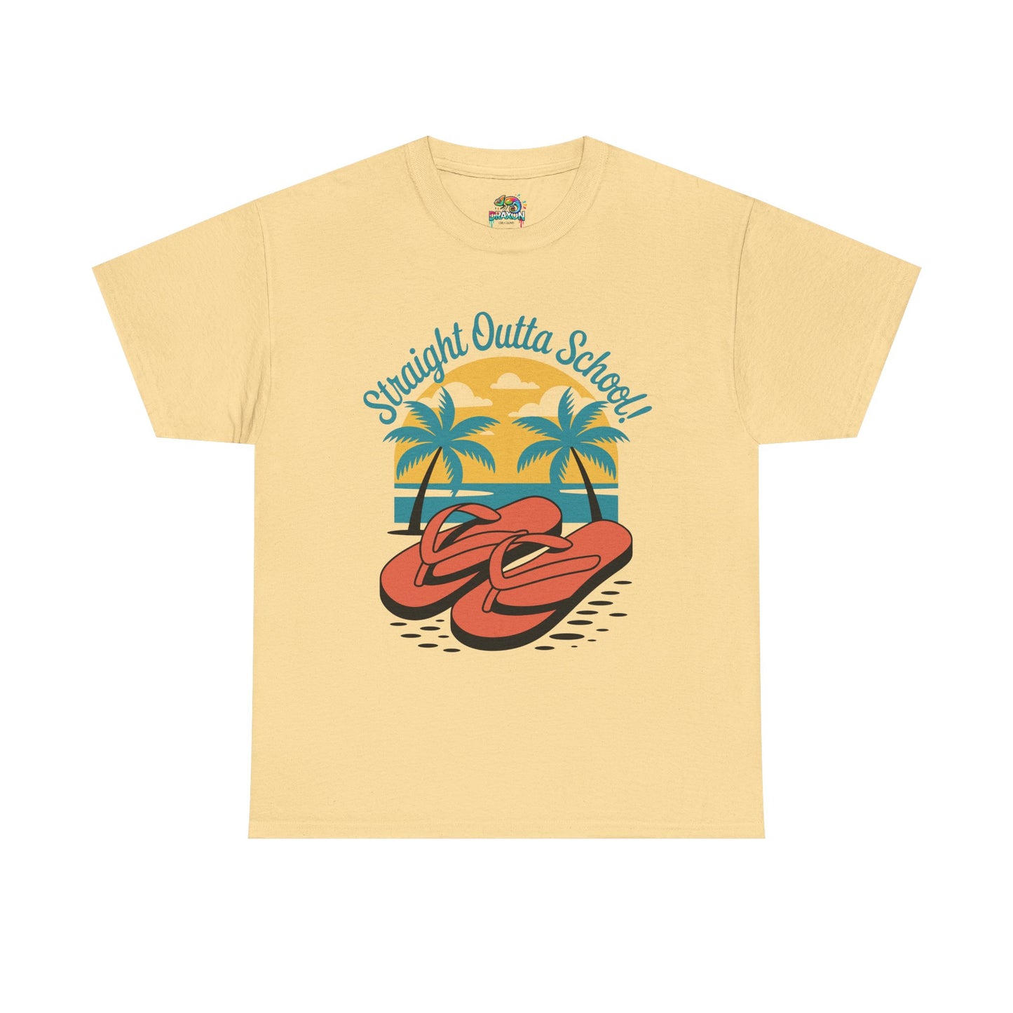 Unisex Heavy Cotton Tee (Straight Outta School)
