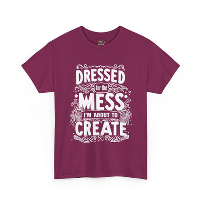 Unisex Heavy Cotton Tee (Dressed for the Mess)