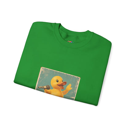 Unisex Heavy Blend™ Crewneck Sweatshirt (Karaoke Duck)