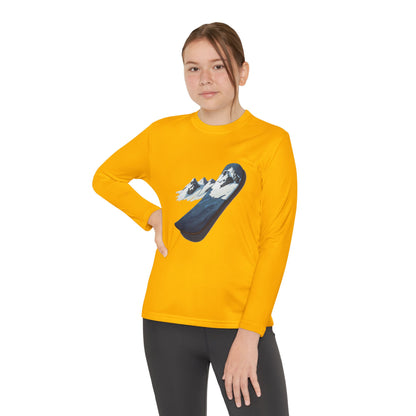 Youth Long Sleeve Competitor Tee (Mountain Snowboard)