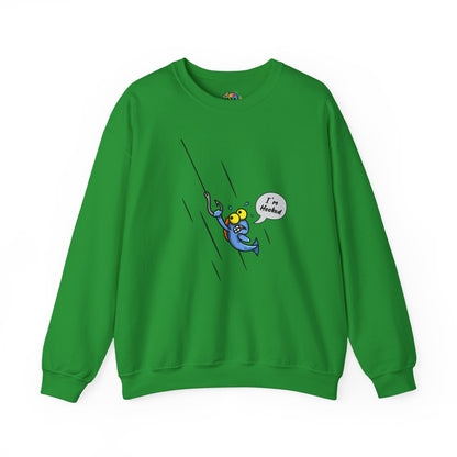 Unisex Heavy Blend™ Crewneck Sweatshirt (Fishing Hooked)