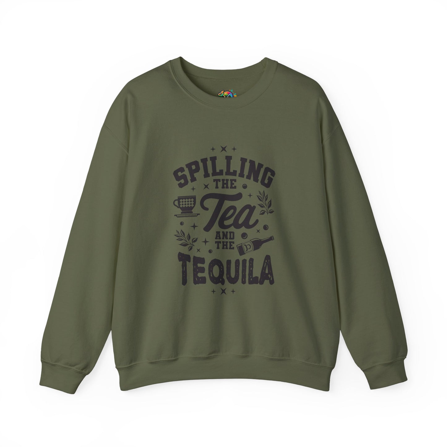 Unisex Heavy Blend™ Crewneck Sweatshirt (Spill Tea & Tequila)