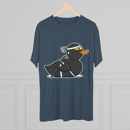 Unisex Tri-Blend Crew Tee (Ninja Duck)