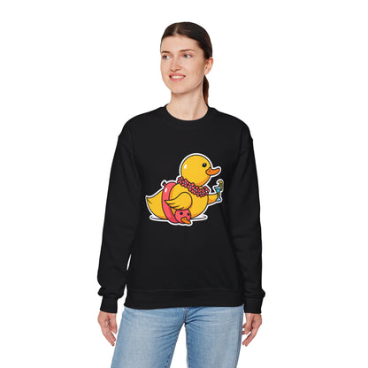 Unisex Heavy Blend™ Crewneck Sweatshirt (Tropical Duck)