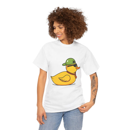 Unisex Heavy Cotton Tee (Gangster Duck)