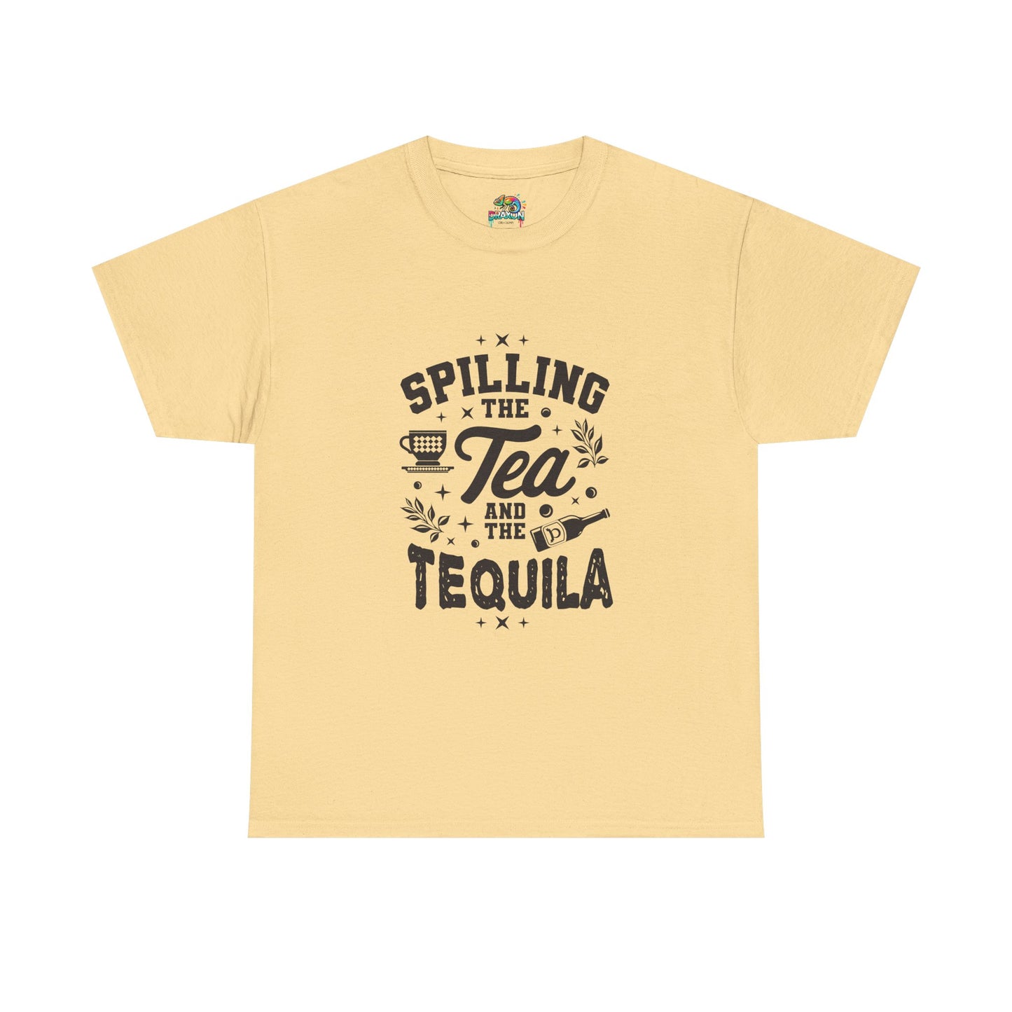 Unisex Heavy Cotton Tee (Spill Tea & Tequila)