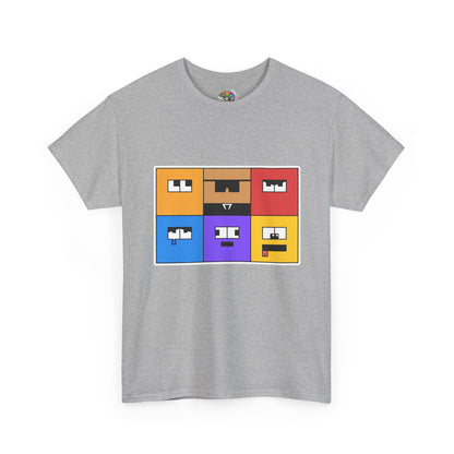 Unisex Heavy Cotton Tee (Emotion Blocks)