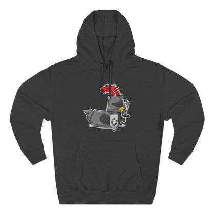 Three-Panel Fleece Hoodie (Knight Duck)