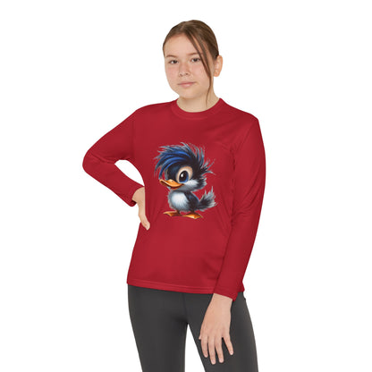 Youth Long Sleeve Competitor Tee (Blue Hair Duck)