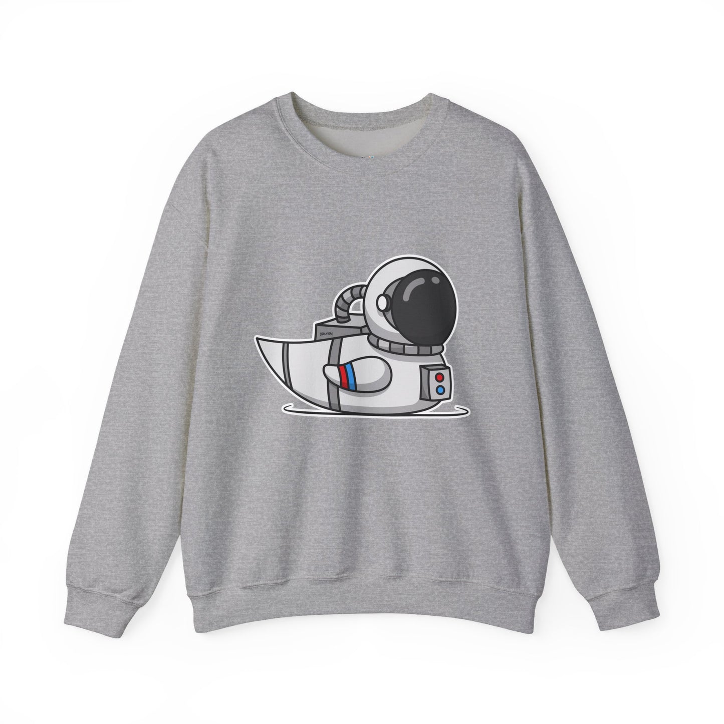 Unisex Heavy Blend™ Crewneck Sweatshirt (Astronaut Duck)
