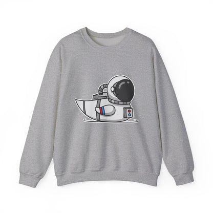 Unisex Heavy Blend™ Crewneck Sweatshirt (Astronaut Duck)