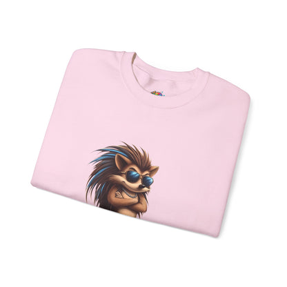 Unisex Heavy Blend™ Crewneck Sweatshirt (Cool Hedgehog)