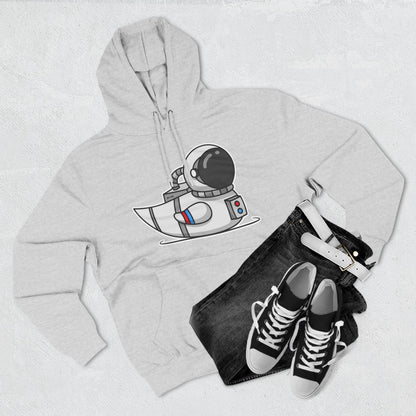 Three-Panel Fleece Hoodie (Astronaut Duck)
