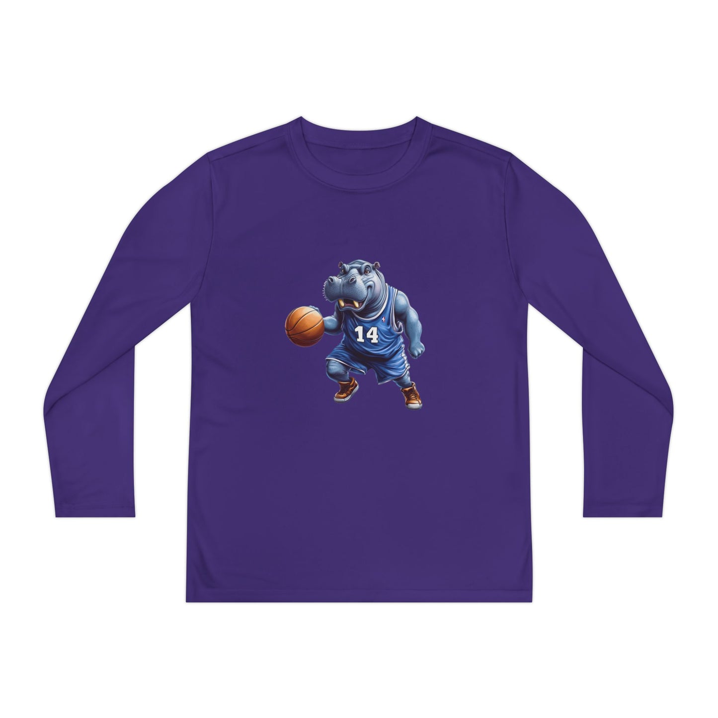 Youth Long Sleeve Competitor Tee (Hippo Baller)