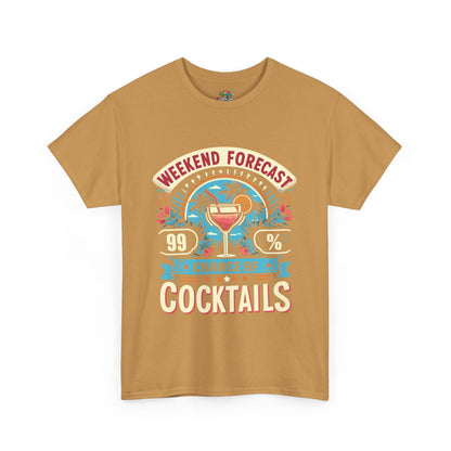 Unisex Heavy Cotton Tee (99% Chance of Cocktails)