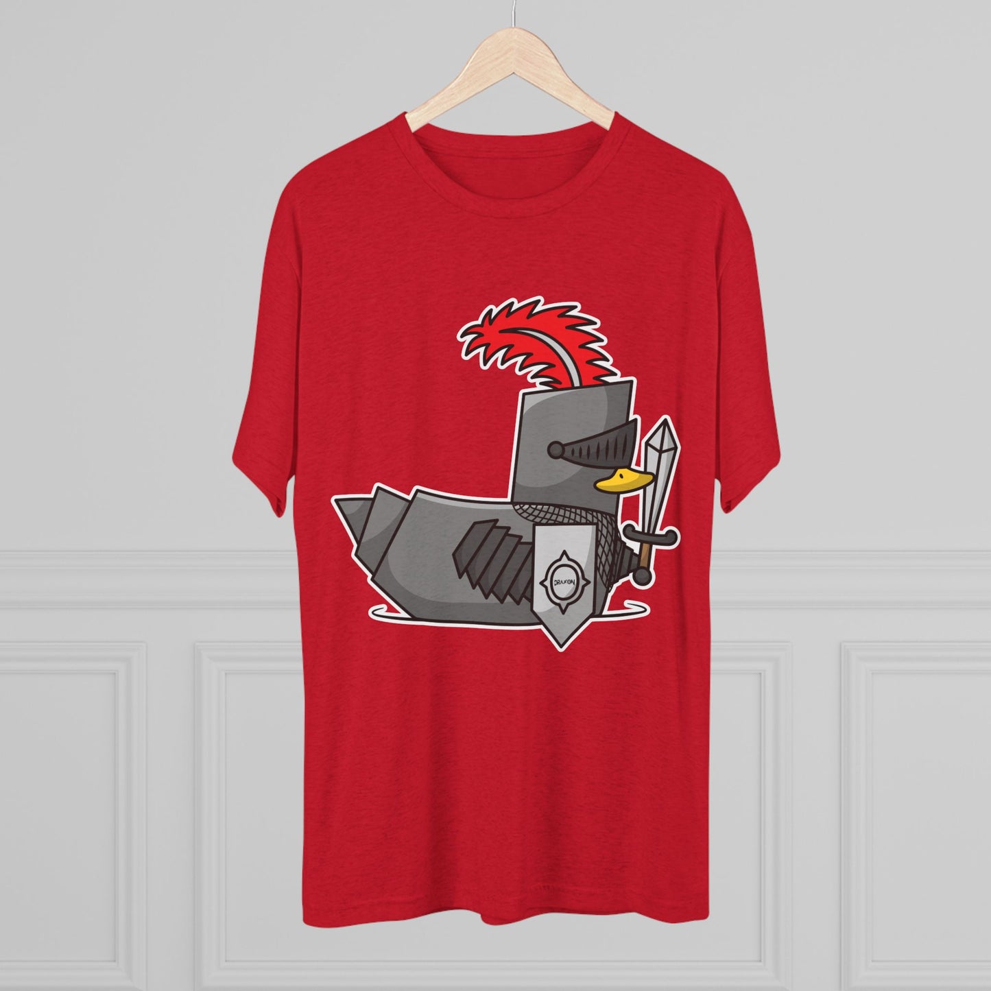 Unisex Tri-Blend Crew Tee (Knight Duck)